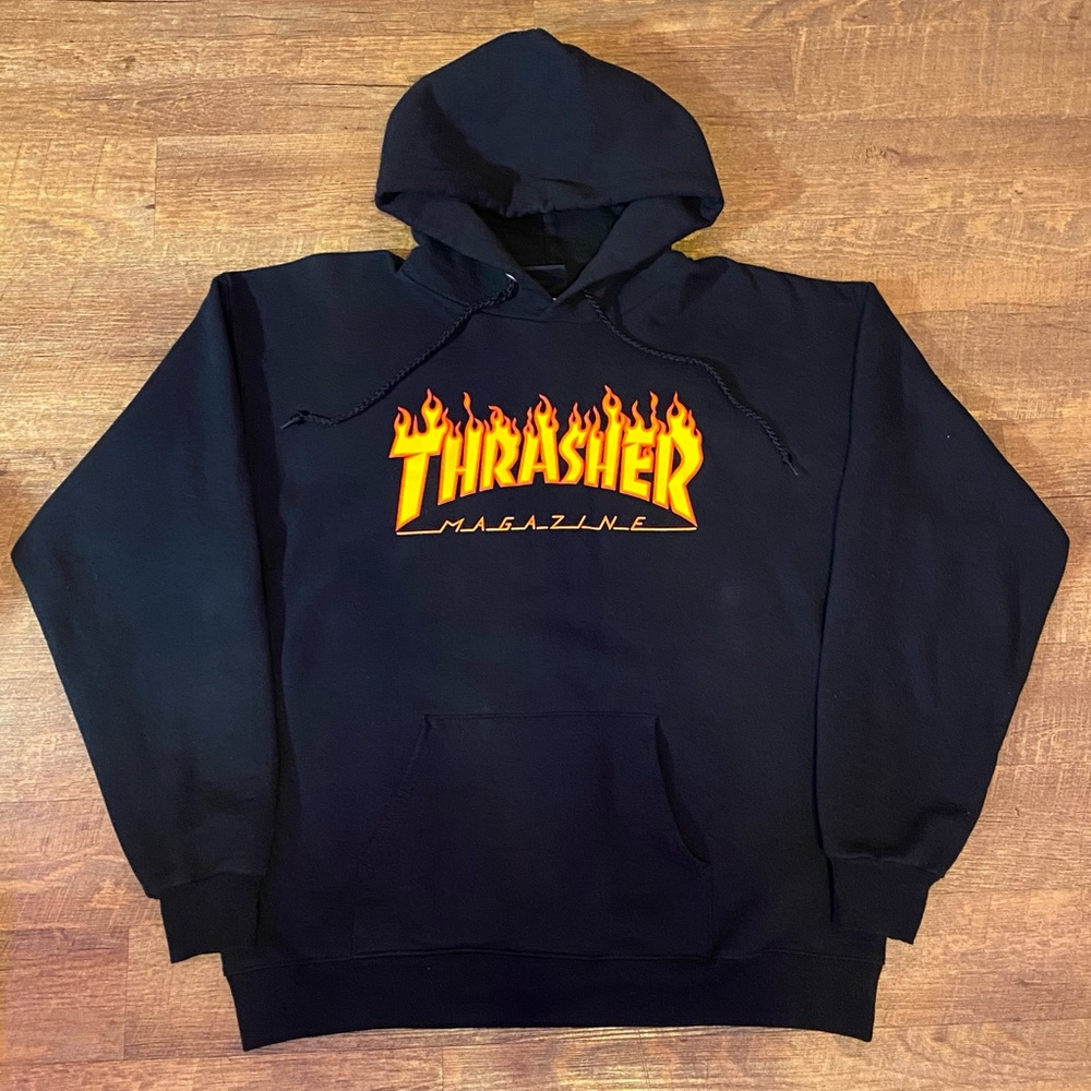 black thrasher hoodie